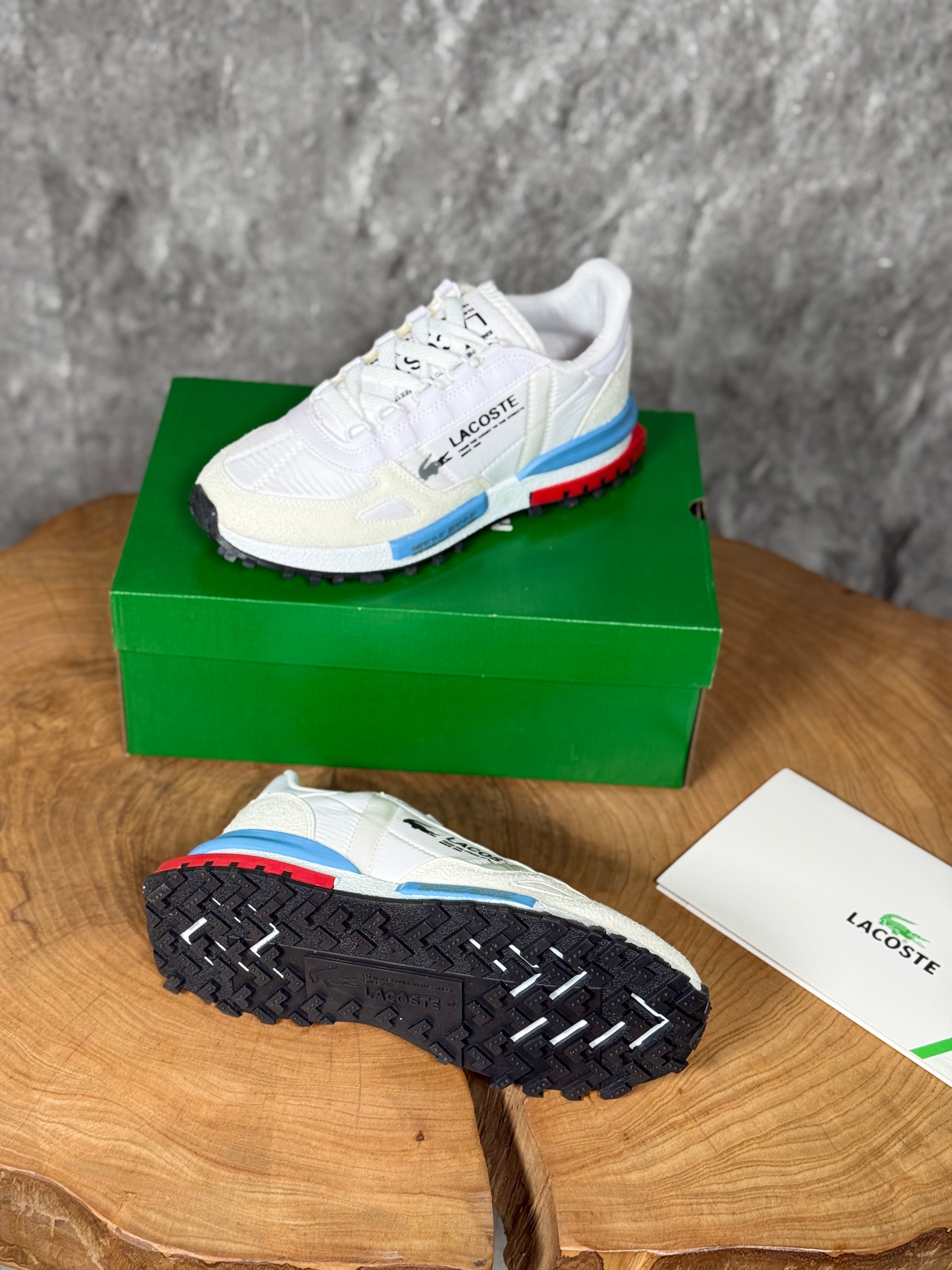 LACOSTE BEYAZ -  MAVİ TABANLI
