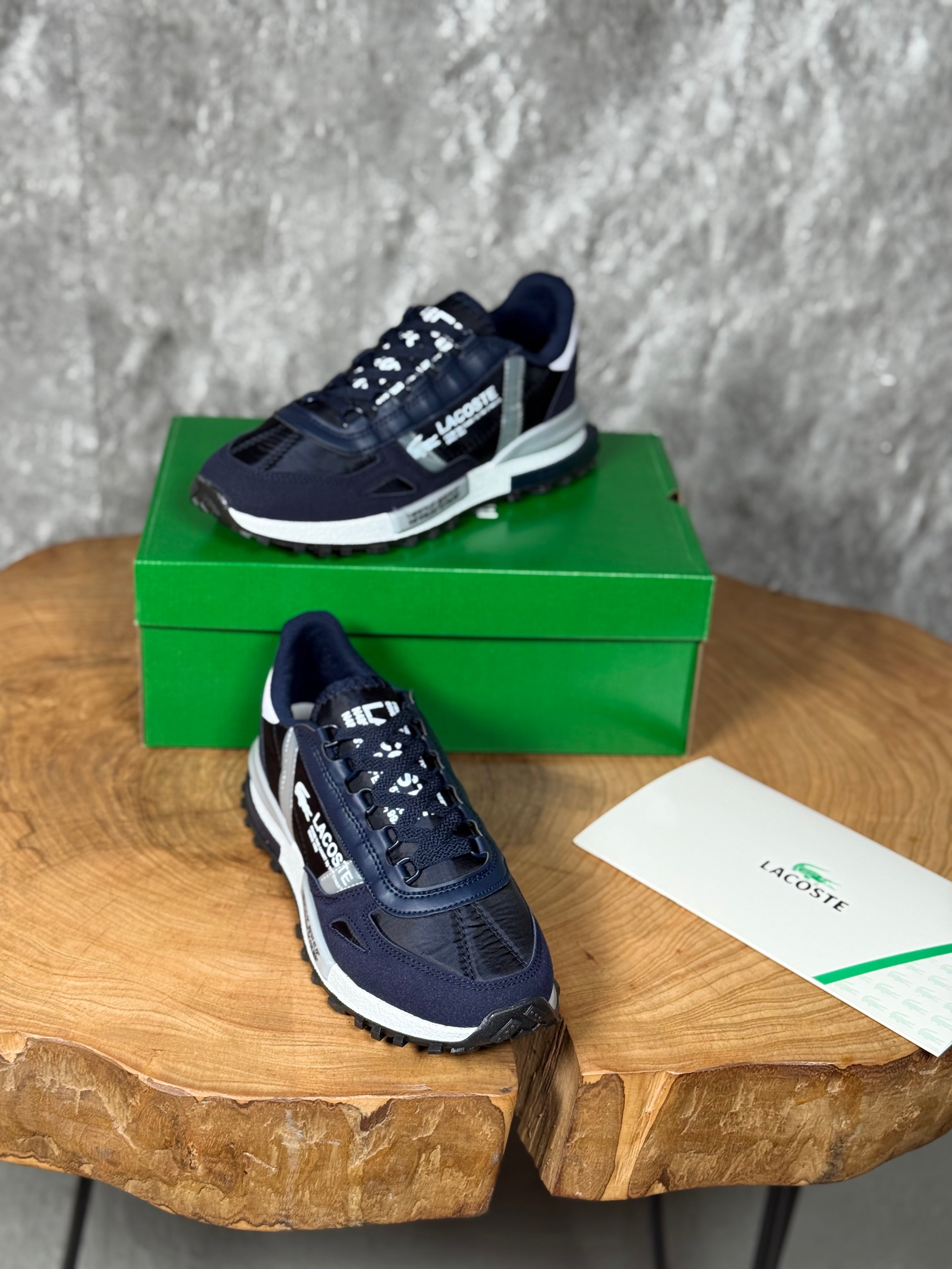 LACOSTE BEYAZ -  MAVİ TABANLI